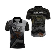 [Riashop] Glock Collar T-Shirt | Glock ShirtPOLO | Original Glock T-Shirt | Collared T-Shirt GlockPO