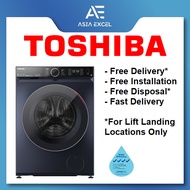 TOSHIBA TWD-BM105GF4S 9/7KG DARK GREY FRONT LOAD 2 IN 1 WASHER CUM DRYER