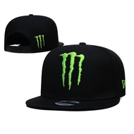 Ready Stock Monster Energy Adjustable Flat Brim Hat Net Hat Baseball Cap Outdoor Sports Hat Travel H