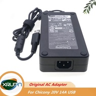 Genuine Chicony 20V 14A 280W AC Power Supply Adapter For MSI GF76 Raider 10UH GE66 GP66 Laptop Charg