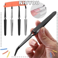 NIUYOU Cross Locking Tweezers, Stainless Steel Universal Craft Tweezers, Accessories Silicone Tools Reverse Tweezers