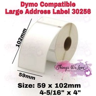 [SG SELLER] [STOCKS IN SG] 30256 Dymo Compatible Thermal Large Shipping Label 59mm x 102mm 4-5/16 x4