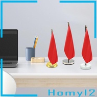 [HOMYL2] Flag Pole Stand Mini Flag Holder Small Table Flag Stand Flag Pole House Desktop