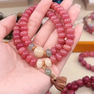 Carmine Bodhi Root New Chinese Style Double Circle Handheld Bracelet Female Abacus Bead Double Circl