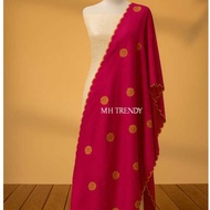 Veil Plain Songket cotton 100% veil muslimah fesyen Songket selendang tenun permpuan muslimah veil f