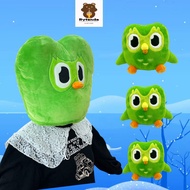 【Fast Shipping】Funny Owl Headgear Soft Owl Stuffed Hat Cute Owl Plush Toys Duolingo Plushie Duo Gree
