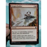 Dragon Fodder red goblin tribal MTG card