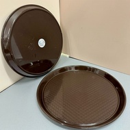 Viet Nhat Caro Round Plastic Tray, Serving Tray for Restaurants, Cafe and Restaurant Serving