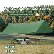 Camping Tent Waterproof Canopy Tent Sun Protection Awning Tent  Anti-UV Flysheet Camping Tarp