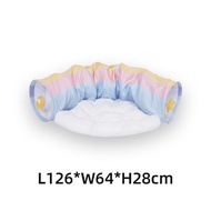 หมอนนอนสุนัข ZEZE รุ่น Rainbow Tunnel Foldable Cat House หมอนนอนแบบถอดได้ ชุดเล่นสำหรับแมว อุปกรณ์เล