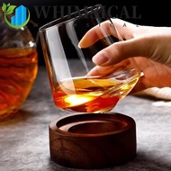 WHIMSICAL Cognac Glasses Cup, Rotating Tumbler Irregular Whiskey Wine Glass, Drinking Wine Cup Europ