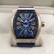 Ggc Genuine Gypsophila Watch Male Frank Same Style Barrel Type Large Dial Calendar Non-Mechanical Wa