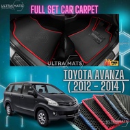 TOYOTA AVANZA ( 2012 - 2014 )CAR MAT CARMAT CAR FLOOR MAT KARPET KERETA ULTRAMAT