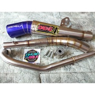 DAENG SAI4 OPEN PIPE WITH SILENCER FOR XRM 125 /WAVE 125 /RS 125