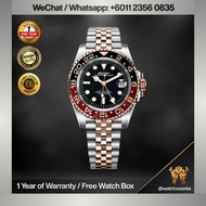 NH34 GMT Automatic GMT Master II Mod Watch Rootbeer Brown Black Bezel | Sapphire Crystal | 40mm GMT 