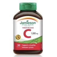 Jamieson - 特強長效天然維他命 C (1000 毫克) 100 粒 美白增強免疫力 平行進口