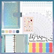 A6 Budget Planner Binder with Zipper Envelopes Cash Envelopes for Budgeting Money Organizer for A6 C