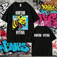 T-shirt dengan cetakan kumpulan rock KMFDM Tour 97, gaya vintage, gothic, punk, streetwear, untuk le
