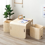 Elementary School Students Home Creative Desk Dining Table Chair Study Set Multifunctional Wooden Wr