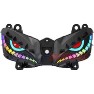 YAMAHA LC135 V8 FI LAMPU GABAN LED ADJUSTABLE RGB LAMPU DEPAN 135LC V8 LC FI MATA GABAN LED FRONT LA