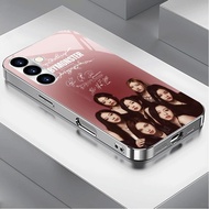 babymonster 08 Luxury Plated Frame Glass Phone Case For Samsung Galaxy S22 S23 S24 S25 S26 Ultra A22
