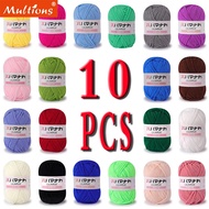 10pcs 25g 4ply Milk Cotton Yarn Anti-Pilling Hand Knitting Cotton Yarn For Scarf Sweater Hat Doll Cr