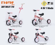 Sepeda Keseimbangan EXOTIC ET709 ET5511 ET-5511 ET-709 AVIATOR AT-7905 AT7905 Tricycle Anak (3 in 1)