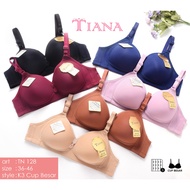 Tiana Bra 128 Cup Jumbo Large Wire Free Size 36 - 46 Jumbo Fashion Bra Hook 3 Wireless Bra Plus Size