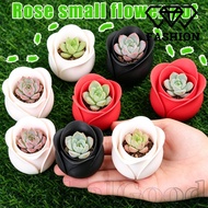 [24H Ship Out] 1-5pcs 3D Printed Rose Shape Planter, Eco-Friendly PLA Home Decor, Office Windowsill 
