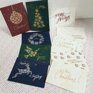 Xmas Greeting Card/ Gift Card/ Christmas Card/ X'mas Card, Embossed/ Hot Stamping, Season's Greetings