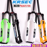 KRSEC bicycle fork 26/27.5/29er mountain bikes Oil and gas fork Suspension MTB Fork Manual Contorl