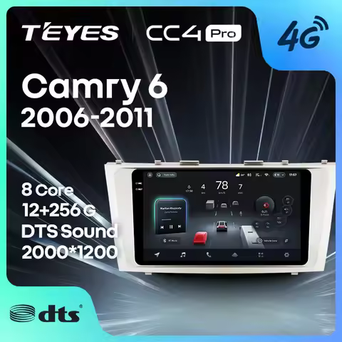 TEYES CC4 PRO For Toyota Camry 6 XV 40 50 2006 - 2011 CarPlay Android Auto 2DIN Autoradio Car play R