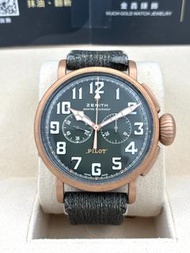 二手 USED  ZENITH 真力時 PILOT TYPE 20 ADVENTURE 29.2430.4069/63.I001 綠色 2022年5月 