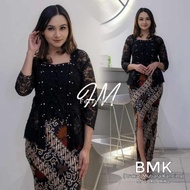 Setelan Kebaya Kancing Payet Mutiara | Kebaya Kristen Modern | Kebaya