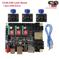 GRBL SHIELD เลเซอร์การ์ดควบคุม MKS DLC32 V2.1 TS35 LCD CNC Upgrade Controller สําหรับ MINI เครื่องพิ