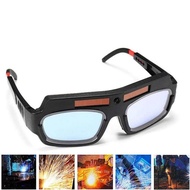 1 Pair Solar Welding Glasses Automatic Dimming Safety Protection Welding Goggles Face Shield Helmet 
