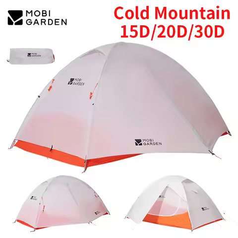MOBI GARDEN Ultralight Tent 1-3 Person Camping Hiking Travel 15D 20D 30D Nylon Waterproof Windproof 
