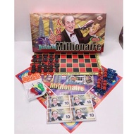 JHEE 2 IN 1 Big Millionaire/Billionaire Jutaria Board Games Set/ Super Draughts Game (Pack Original)