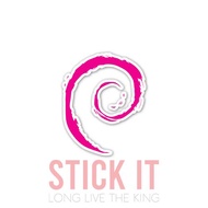 Linux 5 debian Sticker