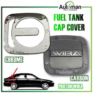 Ready stock car cover Proton Wira Chrome Fuel Tank Cover Carbon Fuel Tank Cover