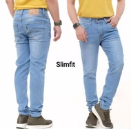Celana Jeans Panjang Pria Laki2 Lelaki Dewasa Pensil Slimfit Slim fit Skinny Stretch Street Strit Ka