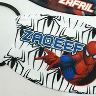 SPIDERMAN-PERSONALISED MASK/ TOPENG MUKA/ MASK CETAK NAMA