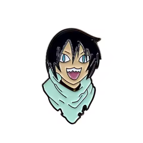Noragami Yato Enamel Pin Anime Manga Fictional Character Badge Purple Haired Cool Boy Lapel Pin Jewe
