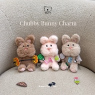 GANTUNGAN Gaffu | Chubby Bunny Bag Charm | Chubby Bunny Bag Charm Custom | Bunny Bag Charm | Cute Cu