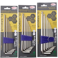 EIGHT Japanese Hex Key Set Metric Allen Key L Shape Ball End Long Arm Hex Wrench