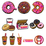 Shoes Accessories DUNKIN DONUTS Series PVC Decorations with Button