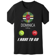 Dominica Flag Souvenir Dominica is calling 72046 funny Men S Short Sleeve T shirt black AM