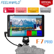 FEELWORLD F7 PRO 7นิ้วหน้าจอสัมผัสกล้อง DSLR Field Monitor พร้อม3D Lut HDR Waveform F970 External Po