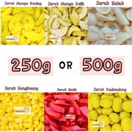 【250g /500g】 Jeruk Timbang Pelbagai Asam [Mango Kuning / Mango Kulit / Salak / Sengkuang / Betik / Kedondong ]