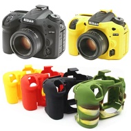 Soft Silicone Rubber Camera Protective Body Cover Case Skin For Nikon D750 D5500 D5600 D7200 D7100 Camera Bag